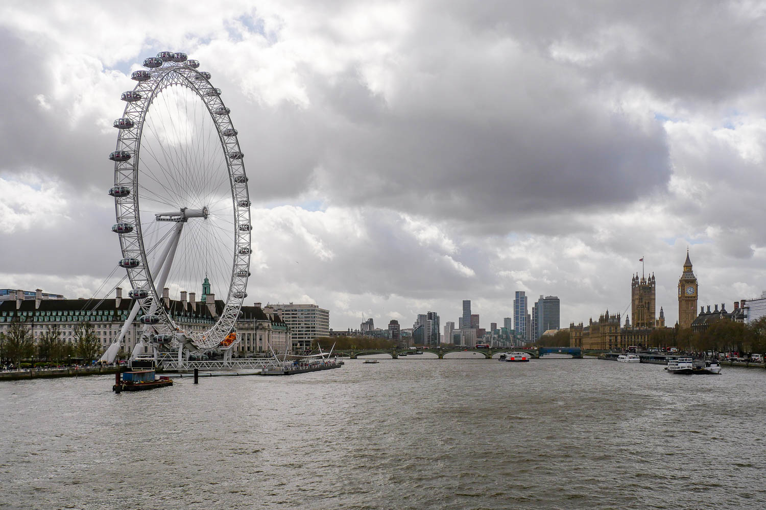 Grande roue London Eye tamise Londres