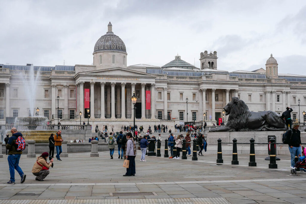 Trafalgar Square visiter Londres en 2 jours Angleterre